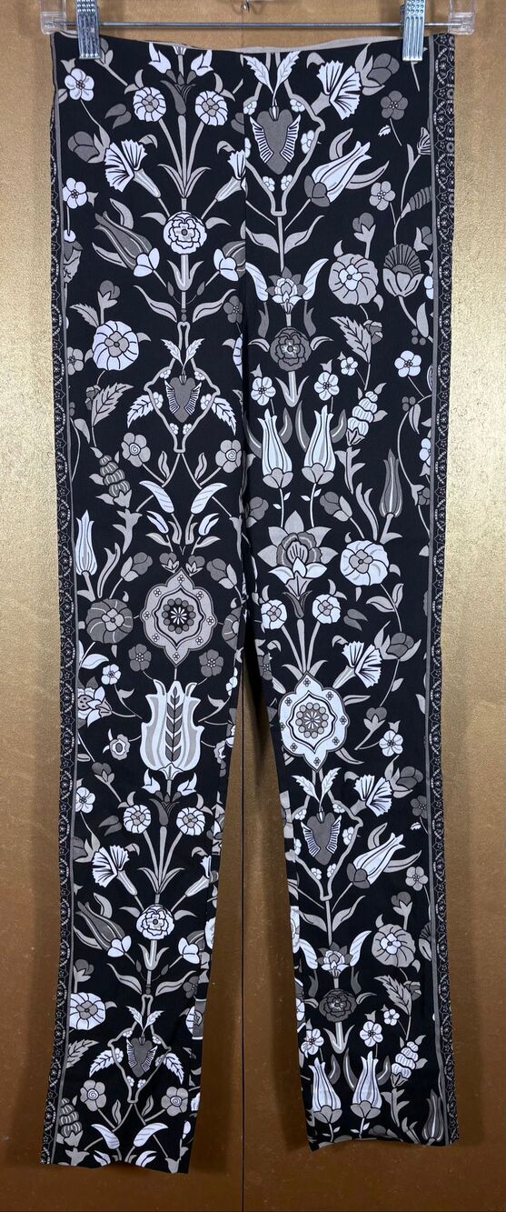 Gretchen Scott floral print pull on pants size XS